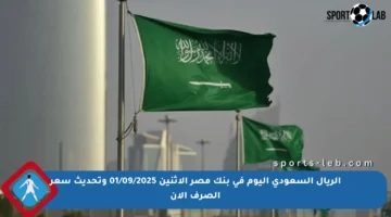 الريال السعودي اليوم في بنك مصر الإثنين 01/09/2025 وتحديث سعر الصرف الآن